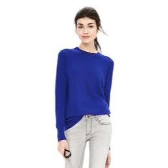 J. Crew Sweaters - J. Crew Tippi Merino Wool Crewneck Royal Blue Sweater